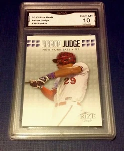 Aaron Judge RC 2013 Rize Draft Rookie Graded GEM MINT GMA10!Yankees OF RC - Picture 1 of 1