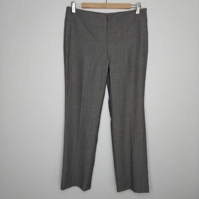 Pantalón Worth Lana Seda Mujer 6 Gris Elastizado Pierna Recta Cremallera Dinero Antiguo Foto 1 de 4