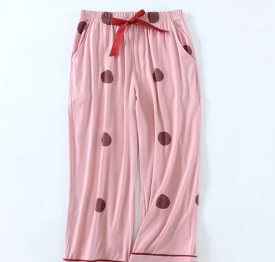 Modal Cotton Pajama Pants for Summer Loose Capri Pants Breathable for Home Wear - Image 1 of 4