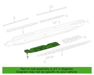 Mercedes Benz GLS 580 GLS 450 20-2023 Front Left Mounting Rail OE 1676981701 - Image 1 of 3