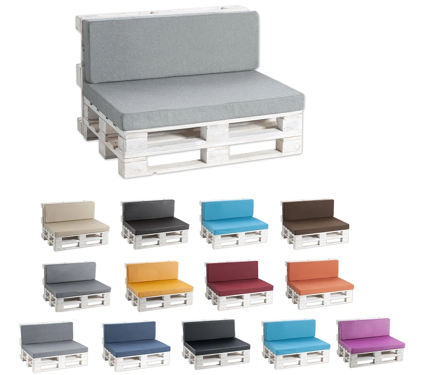 GUTEKISSEN PALETTENKISSEN Sitzkissen & Rückenlehne/ Kunstleder & Stoff Sparpreise PF