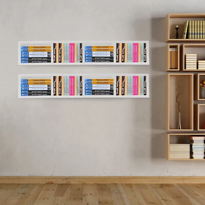 Estantes de Almacenamiento para Pared, Juego de Estantes de Almacenamiento de CD DVD, Organizador de Videojuegos de 34 Pulgadas Foto 1 de 4