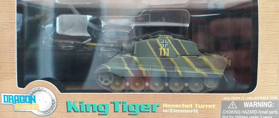 DRAGON ARMOR 60049 1/72 diecast King Tiger with zimmerit Henschel type - Image 1 of 1