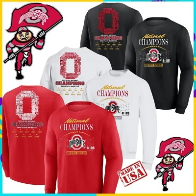 Sudadera National Champions 2025 para Ohio State edición limitada para fanáticos S-4XL Foto 1 de 4