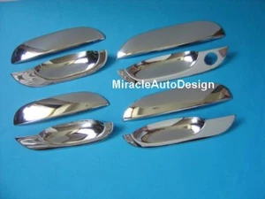 LHD Cromo Acero Inoxidable Manija de Puerta BMW 96-03 E39 Serie 5 95-01 E38 Serie 7 - Imagen 1 de 4