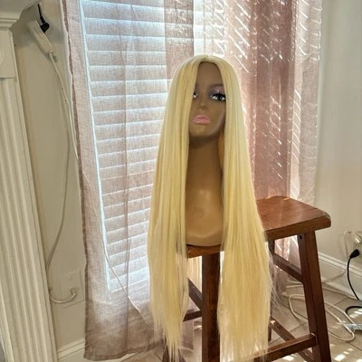 Blonde Long Straight Wig - Image 1 of 4