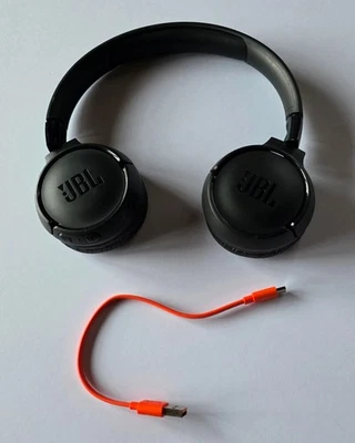 Unused OEM Black JBL Tune 520BT On-Ear Wireless Headphones with Cable in Bulk Pk - Image 1 of 4