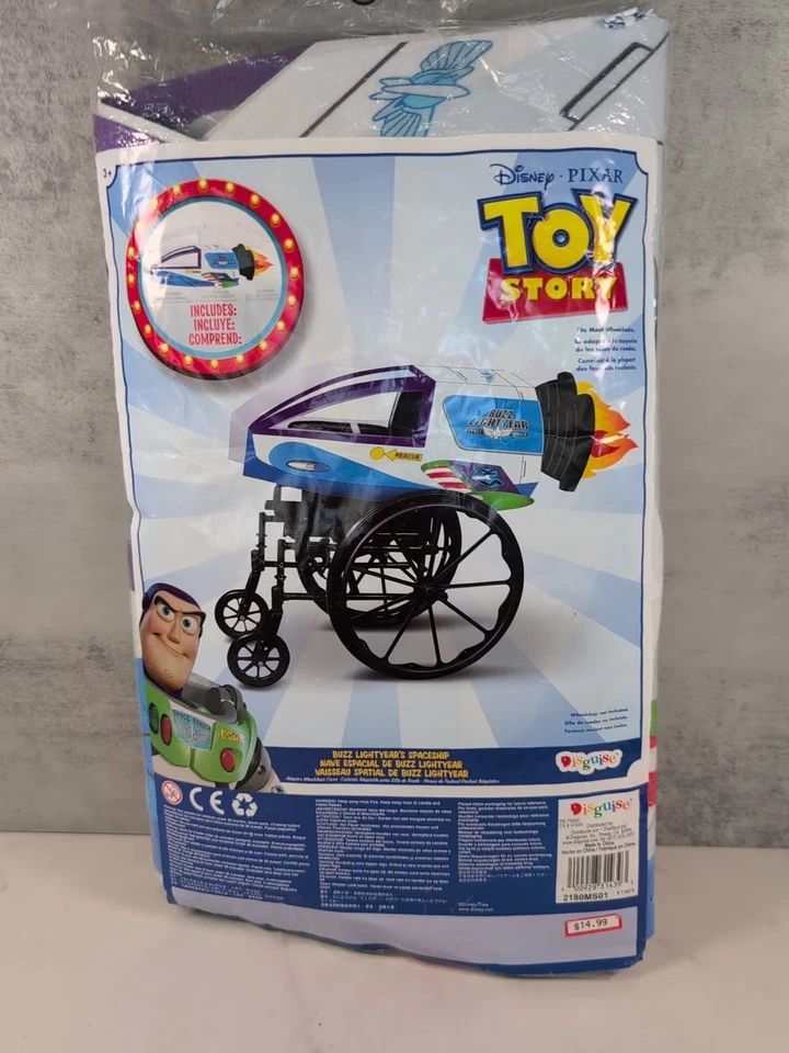 Toy Story Buzz Lightyear Spaceship Wheelchair Wrap Costume Pixar Disney