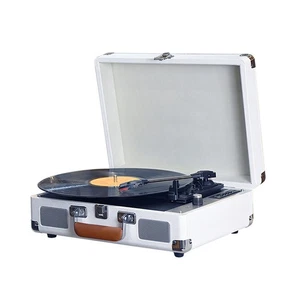 Vintage Vinyl Record Player BT Phonograph USB Recording 33/45/78RPM Support GDM - Picture 1 of 9