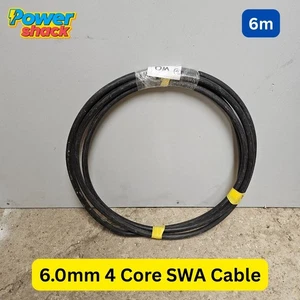 6,0 mm 4 núcleos SWA - 6 metros - Cable exterior acero cableado blindado ¡ENTREGADO! - Imagen 1 de 6