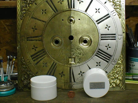 CLOCK DIAL 50g SILVERING powder & Free finishing / face silver Antique silvered Cover