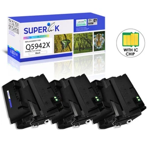 3PK For HP Q5942X Toner Cartridge Laserjet 4350 4350dtn 4200 4240 M4345 4250dtn - Afbeelding 1 van 24