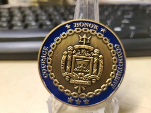 US Naval Academy Scientia "Another Link In The Chain" Challenge Coin - Picture 1 of 10