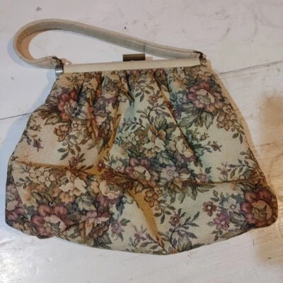 Bolso de mano vintage para mujer tapiz floral alfombra 11x11x3 Foto 1 de 4