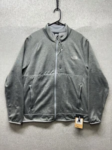 Felpa The North Face uomo taglia XL Canyonlands con cappuccio e zip intera grigia full zip - Foto 1 di 12