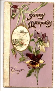 Tennyson, SUNNY MEMORIES religious motivational book, Tuck 4688, Victorian - Picture 1 of 6