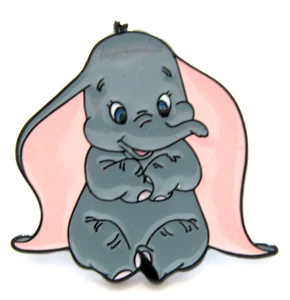 Pin de solapa de elefante sentado Dumbo esmalte en metal Pinback - Imagen 1 de 2