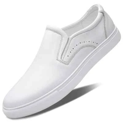 Genuine Leather Men New Wedding Dress Casual Shoes Slip On  Male Footwear - Image 1 of 4