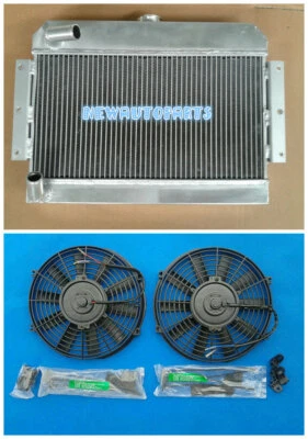 Radiador de aluminio + ventiladores para 1968-1975 1974 MG MGB GT/ROADSTER TOP-FILL manual Foto 1 de 4