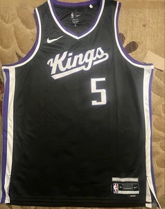 NWT DeAaron Fox Sacramento Kings 100yr Alternate Jersey XL Sabonis Monk Murray - Picture 1 of 2