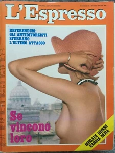 Rivista L'Espresso 1974 n. 18 Referendum, Antidivorzisti, Brigate Rosse - Imagen 1 de 2