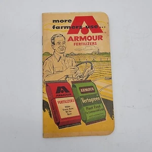 Armour Fertilizers Pocket Memo Book 1958/59 Calendar Nice Cover Unused - Picture 1 of 6