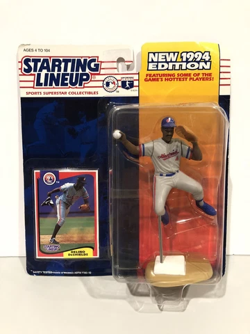 Starting Lineup 1994 MLB Delino DeShields Figure and Card Baseball Figure NEW! Cover