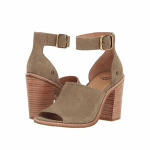 UGG Aja Women's Ankle Strap Block Heel Sandals - Size 6.5 M - Antelope - NIB  - Picture 1 of 5