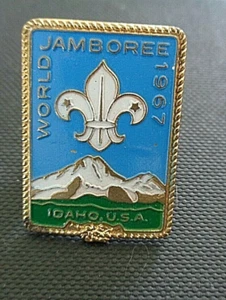 12th Boy Scout World Jamboree 1967 Idaho Neckerchief Woggle or Slide - Picture 1 of 4