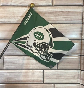 NEW YORK JETS FLAGGE 4” X 5,5” - Flaggenstange 10” - Miniflagge - Bild 1 von 4