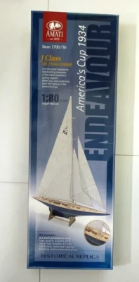AMATI 1:80 KIT LEGNO NAVE AMERICA'S CUP 1934 J CLASS ENDEAVOUR      ART  1700/50 - Immagine 1 di 3