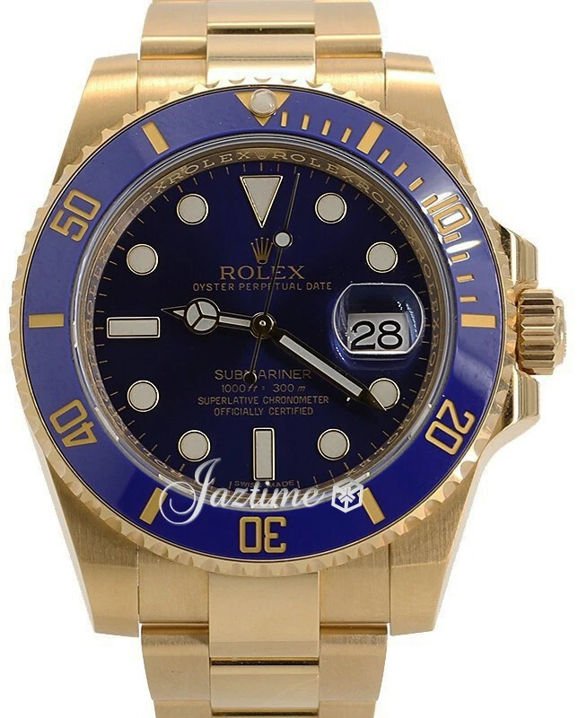 Rolex Submariner Date 116618LB Azul Cerámica Oro Amarillo 40mm CAJA/PAPELES Foto 1 de 1