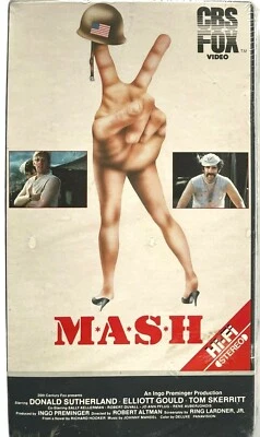 FACTORY SEALED M*A*S*H ORIGINAL VINTAGE "MASH" VHS TAPE WITH CBS FOX WATERMARKS Foto 1 de 3