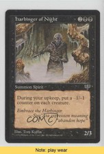 1996 Magic: The Gathering - Mirage Harbinger of Night #HANI READ 2c9