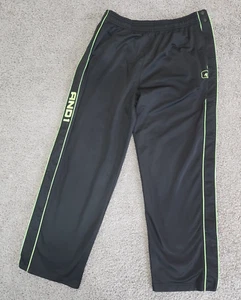 Vintage AND1 Tearaway Pants Mens Size XL Black Green Track Athletic Basketball - Picture 1 of 14