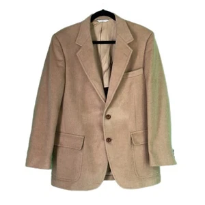 Chaqueta Blazer Vintage Gimbels Para Hombre Tienda Lana Camel - Estilo Clásico Dos Botones - Imagen 1 de 6