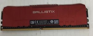 CRUCIAL BALLISTIX 8GB BL8G30C15U4R.M8FE1 DDR4-3000 DDR4 GAMING RAM B6-5(30) - Photo 1/3