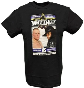 WrestleMania 30 XXX WWE Brock Lesnar vs Undertaker Match Mens T-shirt - Picture 1 of 3