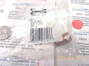 NIBCO 600 3/8" x 1/4" Reducing Coupling, Wrot Copper - Picture 1 of 2