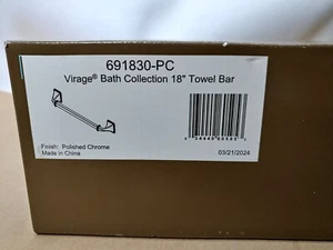 Brizo Virage 691830-PC 18-inch (18") Towel Bar in Polished Chrome - Picture 1 of 5
