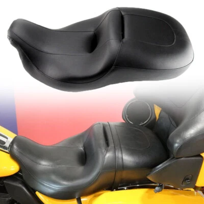 Driver Passenger 2-Up Seat Low-Pro For Harley Electra Glide Ultra Classic 2008+ - Image 1 of 4