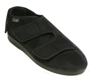 Orthopädische Hausschuhe ORTOMED Therapieschuh Klettverschluss Wechselfußbett - Bild 1 von 4