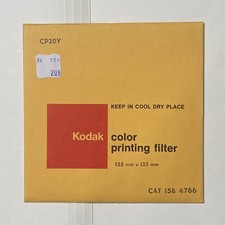 Kodak CP20Y Color Printing Gelatin Filter - 5" Square  - New CAT 154 4766 NEW