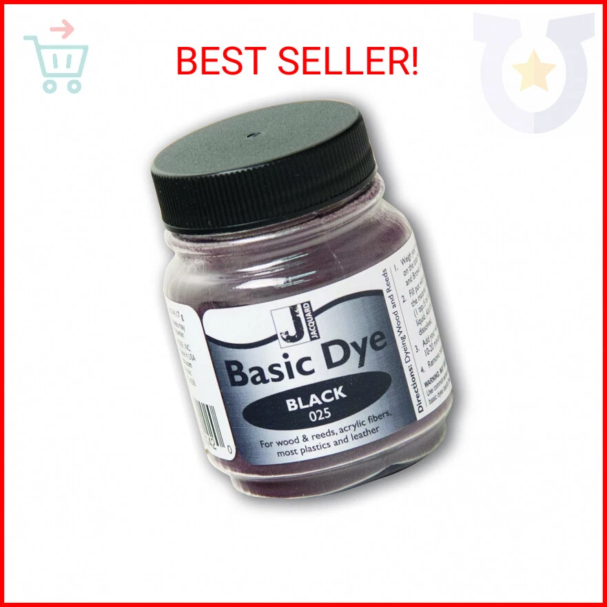Tinte básico Jacquard 0,5 oz - negro - la solución perfecta para materiales difíciles de teñir Foto 1 de 1