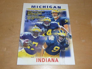 2003 INDIANA AT MICHIGAN COLLEGE FOOTBALL PROGRAM NR MINT - Bild 1 von 1