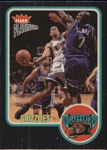 2002-03 Fleer Platinum Finish Grizzlies Basketball Card #21 Shane Battier /100