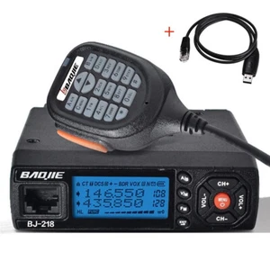 BJ-218 128CH Car Mobile Radio VHF/ UHF FM Transceiver Walkie Talkie + USB Cable - Picture 1 of 13
