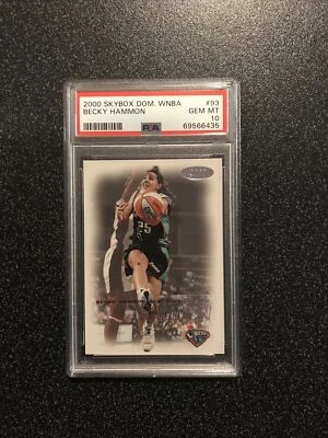 BECKY HAMMON 2000 Skybox Dominion WNBA CARD# 93 PSA 10 GEM MINT NEW YORK LIBERTY - Image 1 of 4