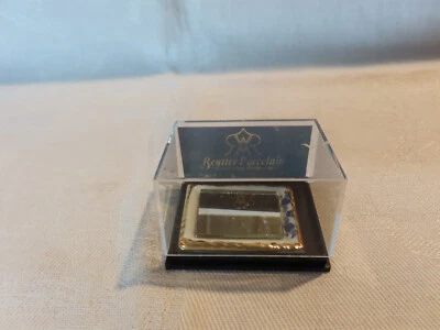 Espejo miniatura para casa de muñecas Reutter porcelana Alemania #2 Foto 1 de 2