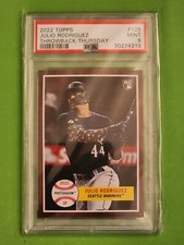 2022 Topps Throwback Thursday #125 Julio Rodriguez RC PSA 9